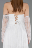 Long White Dantelle Evening Dress ABU5887