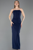 Long Navy Blue Evening Dress ABU5889