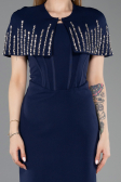 Long Navy Blue Evening Dress ABU5889