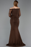Long Brown Dantelle Mermaid Prom Dress ABU5890