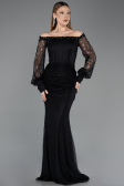 Long Black Dantelle Mermaid Prom Dress ABU5890