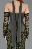 Long Olive Drab Scaly Mermaid Prom Dress ABU5896