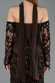 Long Brown Scaly Mermaid Prom Dress ABU5896