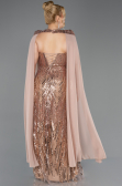 Long Copper Scaly Plus Size Evening Gown ABU5830