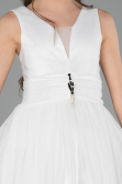 White Long Girl Dress ABU2447