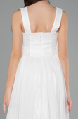 White Long Girl Dress ABU2447