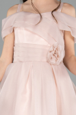 Short Powder Color Girl Dress ABK2565