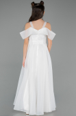 Long White Girl Dress ABU5903