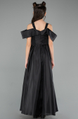 Long Black Girl Dress ABU5903