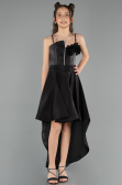 Long Black Girl Dress ABO132