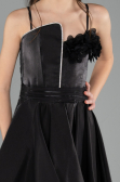 Long Black Girl Dress ABO132