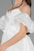 Long White Girl Dress ABU5912