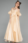 Long Gold Girl Dress ABU5912
