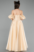 Long Gold Girl Dress ABU5912