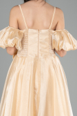 Long Gold Girl Dress ABU5912