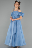 Long Blue Girl Dress ABU5912