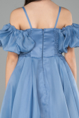 Long Blue Girl Dress ABU5912
