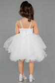 Short White Girl Dress ABK2569