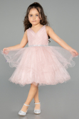 Short Rose Colored Girl Dress ABK2569