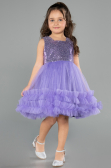 Short Purple Girl Dress ABK2570