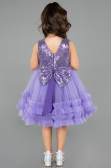 Short Purple Girl Dress ABK2570