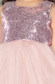 Short Powder Color Girl Dress ABK2570