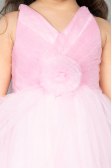 Short Powder Color Girl Dress ABK2571