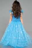 Long Blue Girl Dress ABU5907