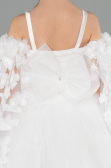 Long White Kid Wedding Dress ABG179