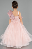 Long Powder Color Kid Wedding Dress ABG180
