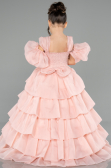 Long Powder Color Kid Wedding Dress ABG184