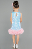 Short Blue Girl Dress ABK2574