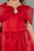 Front Short Back Long Red Girl Dress ABO107