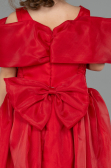Front Short Back Long Red Girl Dress ABO107