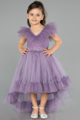 Lavender Long Girl Dress ABU4239