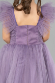 Lavender Long Girl Dress ABU4239