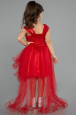 Front Short Back Long Red Girl Dress ABO105