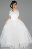 Long White Girl Dress ABU3909