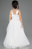 Long White Girl Dress ABU3909