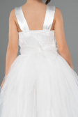 Long White Girl Dress ABU3909