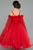 Long Red Kid Wedding Dress ABG179