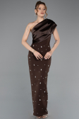 Brown Midi Cocktail Dress ABK2337