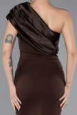 Brown Midi Cocktail Dress ABK2337