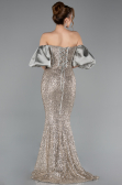 Mint Strapless Sleeve Accessories Long Scaly Evening Gown ABU4308