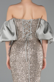 Mint Strapless Sleeve Accessories Long Scaly Evening Gown ABU4308