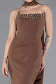 Brown Long Mermaid Evening Gown ABU5566