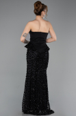 Long Black Scaly Evening Dress ABU5919