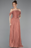 Long Light Brown Chiffon Prom Gown ABU5920