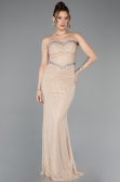 Long Beige Dantelle Mermaid Prom Dress ABU5921