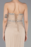 Long Beige Dantelle Mermaid Prom Dress ABU5921